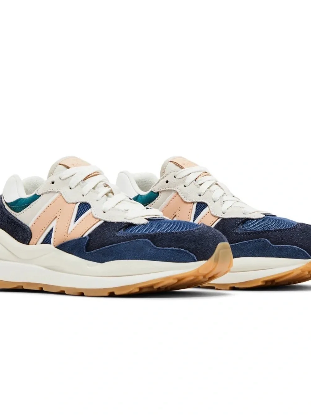 New Balance 574 M5740CCA Mens Blue Suede Lace Up Lifestyle Sneakers Shoes-8.5